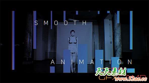 AE模板-图形拼贴遮罩时尚片头 Overlay Titles Opener-天天素材网