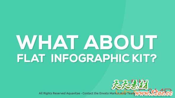 AE模板-扁平化数据信息图表动画 Flat Infographics-天天素材网