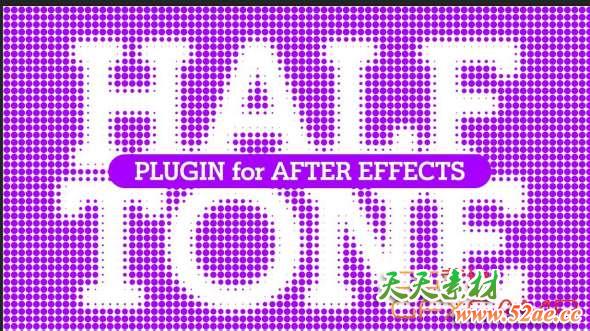中色调网格圆点填充AE插件 AESweets Halftone V1.0 CS5 – CC2019 Win破解版-天天素材网