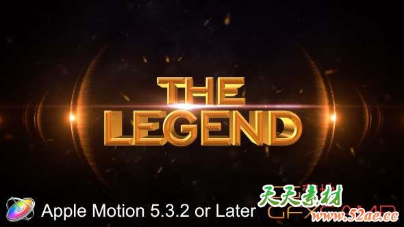 The Legend - Cinematic - Apple Motion