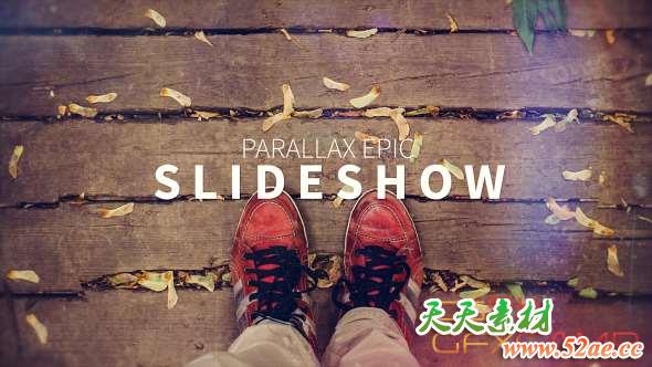 AE模板-三维视差图片幻灯片开场 Parallax Epic Slideshow-天天素材网
