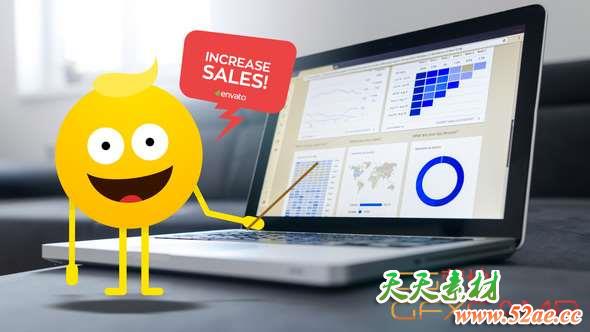 AE模板-卡通表情动画 Emoji Animation-天天素材网