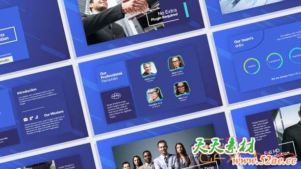 AE模板-简洁商务宣传包装 Business Promotion-天天素材网