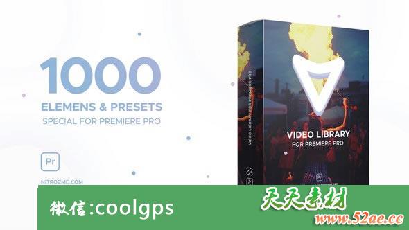 PR模板 视频设计元素素材库 Video Library-天天素材网