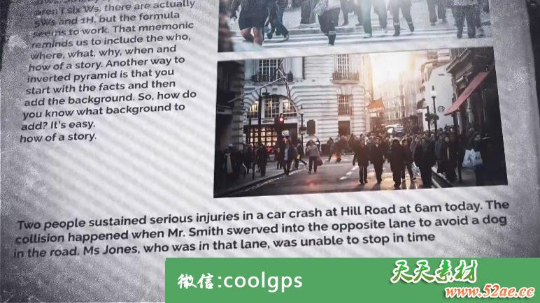 报纸开启者纸张开场 PR模板下载Newspaper Opener-天天素材网