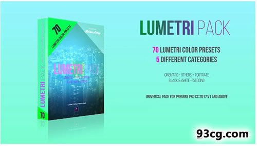 PR模板下载 Lumetri color Presets彩色预设包 - Premiere Pro模板-天天素材网