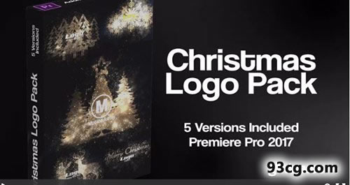 PR模板下载 圣诞节徽标包 - Premiere Pro模板-天天素材网