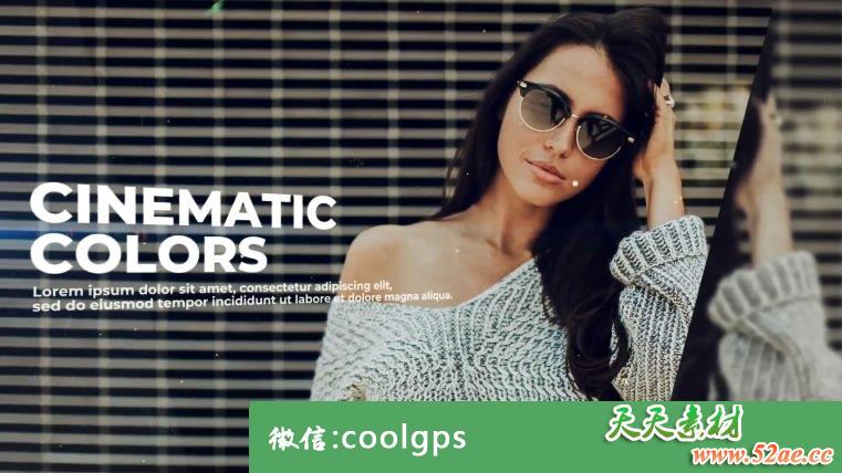 优雅的幻灯片 PR视频片头模板下载-天天素材网