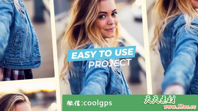 PR模板下载 创造性电子相册 Creative幻灯片-天天素材网