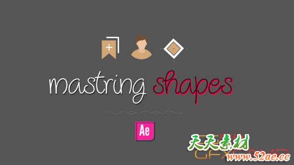 MG基础图形动画AE教程 Skillshare – Mastering Shapes in After Effect-天天素材网