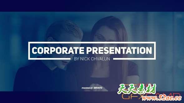 AE模板-商务企业公司视频包装宣传 Corporate Presentation Business Promotion-天天素材网