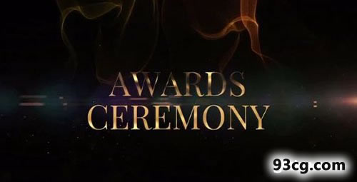 PR模板 金色颁奖典礼片头Golden Slideshow - Premiere Pro模板-天天素材网