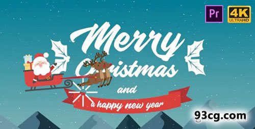 PR模板下载 圣诞节视频片头模板下载Cristmas - Premiere Pro模板-天天素材网