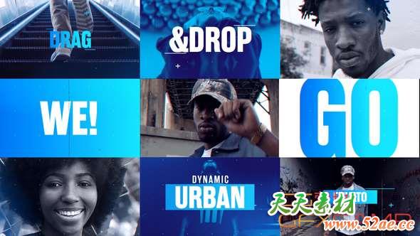 AE模板-动感城市视频宣传片头 Dynamic Urban-天天素材网