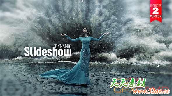 AE模板-三维遮罩视差幻灯片开场 Dynamic Slideshow-天天素材网