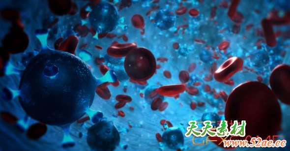 血细胞三维场景动画AE教程 After Effects – Creating a Biology Scene with Stardust Tutorial-天天素材网
