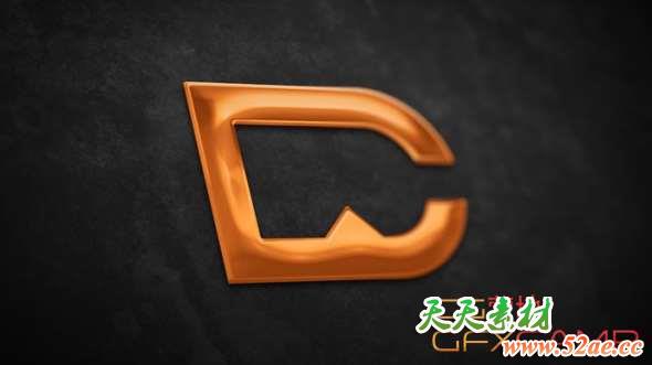 光泽质感Logo动画AE教程(含工程) After Effects – Creating a Glossy Logo Reveal Tutorial-天天素材网