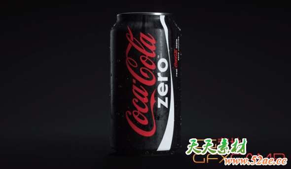 可乐罐商业包装幕后解析 Coke Zero Commercial Breakdown Tutorial-天天素材网