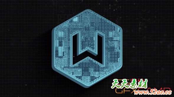 程序化电路Logo动画 After Effects – How to Create a Procedural Circuitry Tutorial-天天素材网