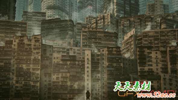 未来贫民窟楼房场景3D模型 Kitbash3D – Future Slums (MAX/MA/OBJ/FBX格式)-天天素材网