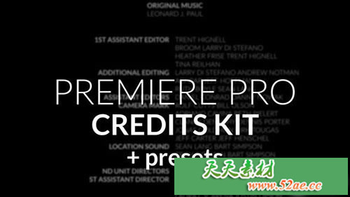 PR模板下载 片头片尾文字字幕模板 - Premiere Pro Templates-天天素材网
