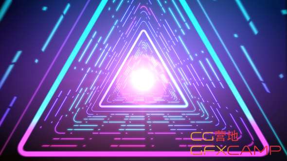 AE模板-科技感隧道Logo动画 Futuristic Logo Reveal-天天素材网