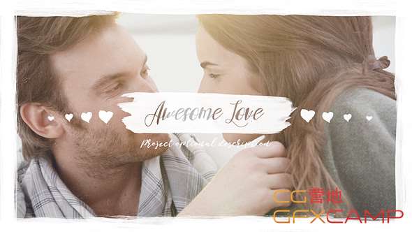 AE模板-浪漫爱情照片相册展示 Awesome Love-天天素材网