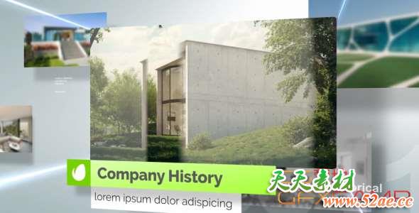 AE模板-清新简洁商务包装宣传 Light Corporate Slideshow-天天素材网