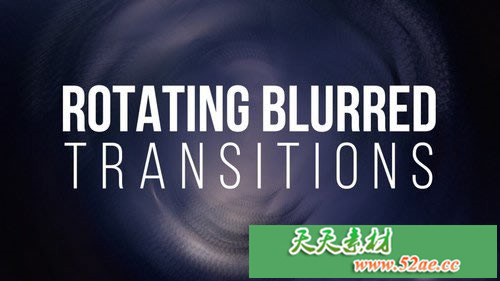 PR模板下载 旋转模糊过渡Premiere Pro模板-天天素材网