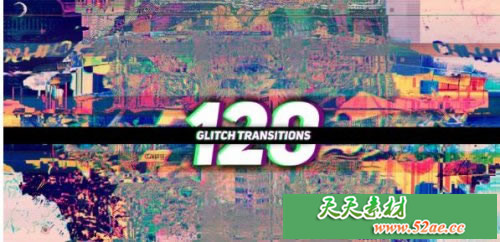 120毛刺失真转场过渡PR视频模板下载 PR模板下载