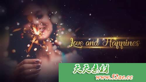 PR圣诞节日祝福 视频模板下载 Premiere Pro模板-天天素材网