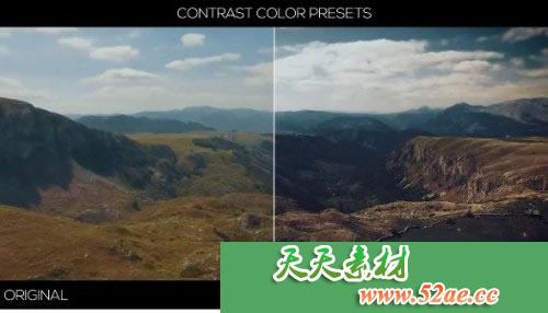 PR工程文件下载 对比调色PR预设 - Premiere Pro-天天素材网