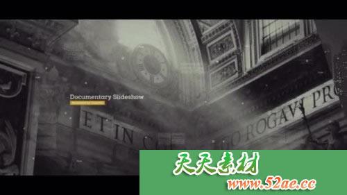 PR模板 纪录片幻灯片电子相册视频模板 - Premiere Pro模板-天天素材网