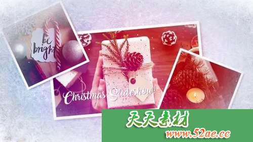 PR视频模板下载 圣诞幻灯片首映开场视频模板-天天素材网