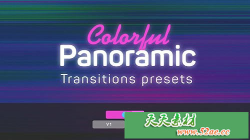 多彩全景过渡转场PR预设下载 - Premiere Pro模板 Classic Panoramic Transitions-天天素材网