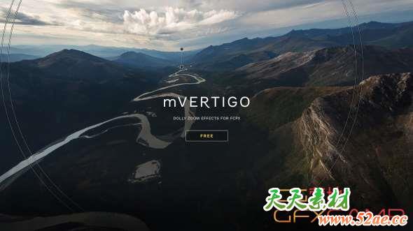FCPX插件：摄像机滑动变焦预设 mVertigo + 使用教程-天天素材网