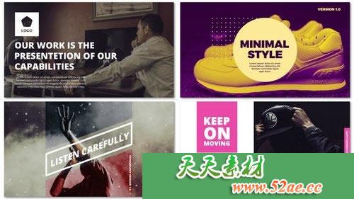 PR模板下载 文字排版动画特效视频模板下载Typography Pack v1