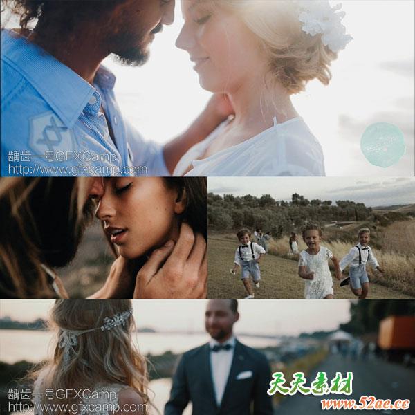 70个大气电影婚礼LUTS视频调色预设 5套(AE/Pr/FCPX/达芬奇/PS等)-天天素材网