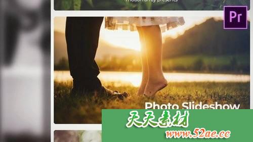 PR模板下载 清新婚礼婚庆照片幻灯片电子相册Premiere Pro模板-天天素材网