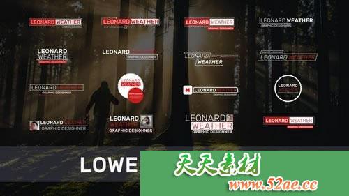 PR模板 简单文字标题包Premiere Pro视频模板-天天素材网