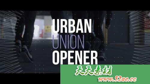 AE模板下载 城市中央主题开场视频模板下载Urban Union Opener-天天素材网