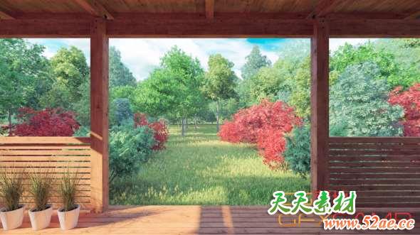 CGAxis植物树木3D模型 (C4D/MAX/OBJ/FBX等格式)-天天素材网