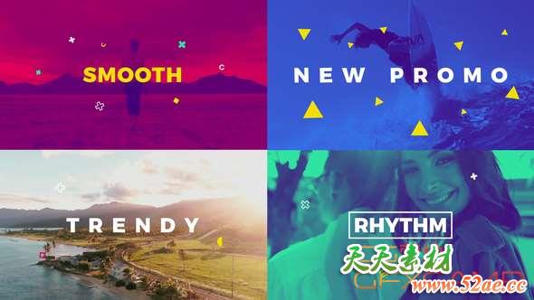 AE模板-时尚文字排版视频片头 Typo Opener-天天素材网