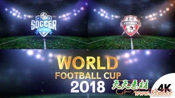 AE模板-足球场Logo动画 Epic Football Logo-天天素材网