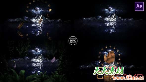 AE模板-三维电影片头Logo动画 Film Studios Logo-天天素材网