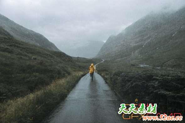 下雨图片合成PS动作素材 Lens Distortions – Rain for Photoshop-天天素材网