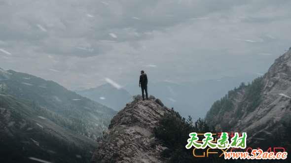 下雪图片合成PS动作素材 Lens Distortions – Snow For Photoshop-天天素材网