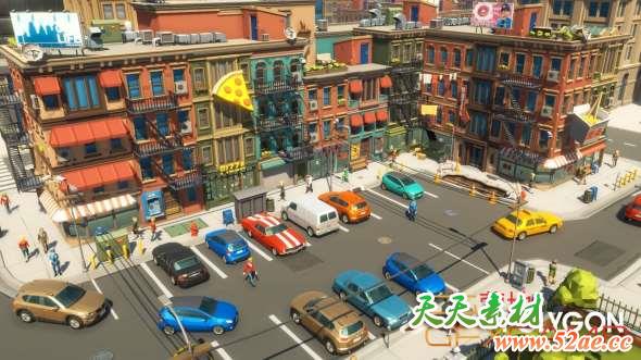 城市低多边形楼房人物3D模型 Cgtrader – POLYGON – City Pack Low-poly and Complete Colored Lowpoly Standing People-天天素材网