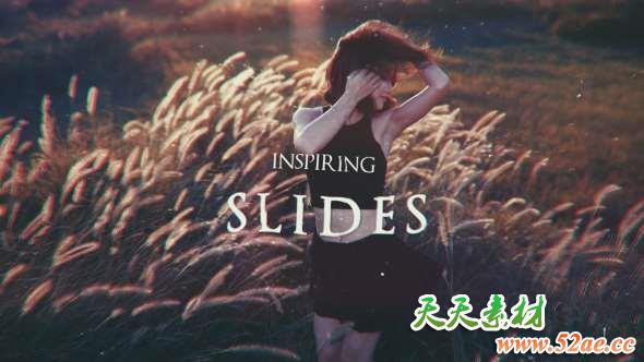 AE模板-图形遮罩扭曲视察图片开场 Inspiring Slides-天天素材网