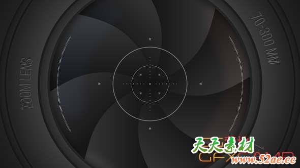 AE模板-摄像机镜头快门叶片转场 Camera Transitions-天天素材网